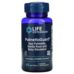 Life Extension, PalmettoGuard, сереноя и корень крапивы с бета-ситостеролом, 60 капсул