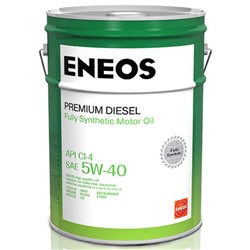 Масло моторное ENEOS Premium Diesel CI-4 5W-40, синтетическое, 20 л