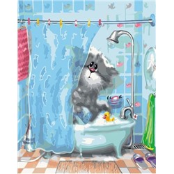 «Котик в ванной (худ. Долотов А.)»