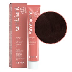 TEFIA Ambient 4.5 Перманентная крем-краска для волос / Брюнет красный, 60 мл
