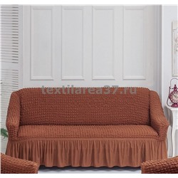Чехол на трехместный диван 24 (коричневый)