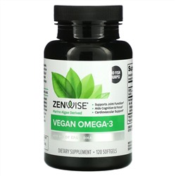 Zenwise Health, Веганская омега-3, 120 капсул