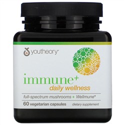 Youtheory, Immune + Daily Wellness, 60 вегетарианских капсул