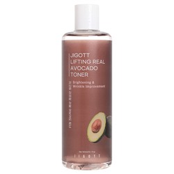 JGT Avocado Тонер-лифтинг для лица с авокадо Jigott Lifting Real Avocado Toner, 300ml брак/ скидка 10% Замята упаковка