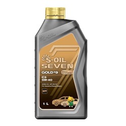 Автомобильное масло S-OIL 7 GOLD #9 A3/B4 5W-40 синтетика, 1 л