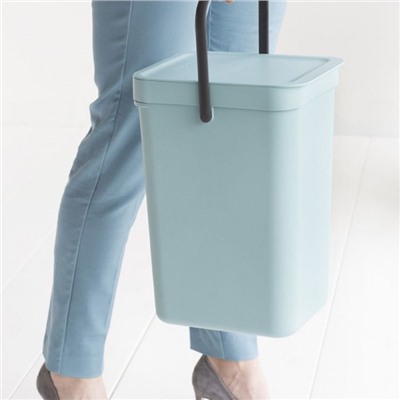 Мусорное ведро Brabantia Sort&Go, встраиваемое, цвет мятный, 12 л