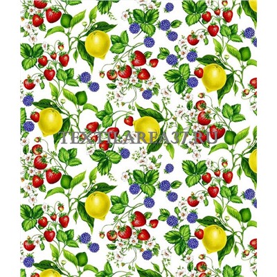 Скатерть рогожка "Лимоны" 150 х 220 см