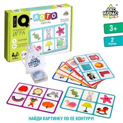 Настольная игра «Умное лото. Контуры», 2 игрока, 3+