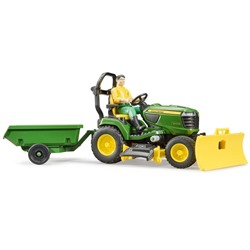 Игровой набор Трактор John Deere с прицепом и фигуркой