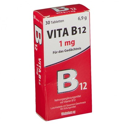 Vita (Вита) B12 mit Spearmint-Geschmack 30 шт