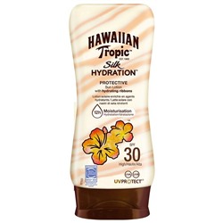 Hawaiian Tropic Silk Hydration Protective Sun Lotion LSF 30  Шелковый увлажняющий защитный лосьон для загара SPF 30 180мл