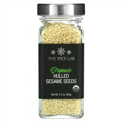 The Spice Lab, Органические очищенные семена кунжута, 62 г (2,2 унции)