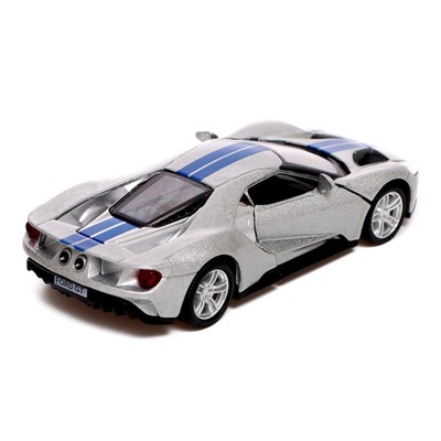 Машина металлическая FORD GT, 1:32, инерция, открываются двери, цвет серый