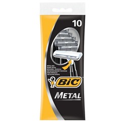 Одноразовые станки для бритья Bic Metal (Бик Метал) - 10 шт купить оптом, цена, фото - интернет магазин ЛенХим