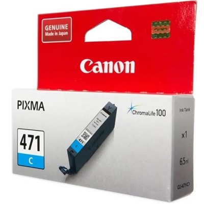 Картридж струйный Canon CLI-471C 0401C001 голубой для Canon Pixma MG5740/MG6840/MG7740