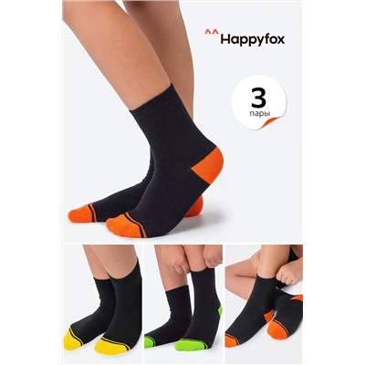 Носки для мальчика 3 пары Happyfox