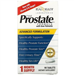 Real Health, The Prostate, комплекс для здоровья простаты, с сереноей, 90 таблеток