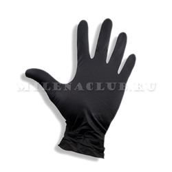 ОП перчатки нитриловые черные "S" 100 шт/уп