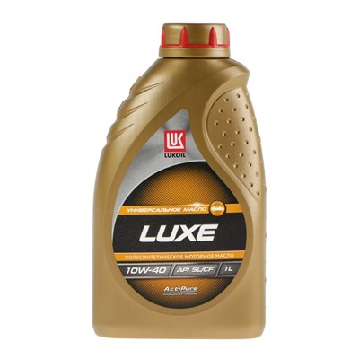 Моторное масло Лукойл Люкс 10W-40, API SL/CF, полусинтетическое, 1 л 32524