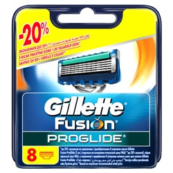 Кассеты для бритья Gillette Fusion (Джиллетт Фьюжен) ProGlide, 8 шт