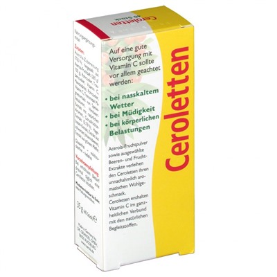 Ceroletten (Церолеттен) Vitamin C Dr. Grandel 40 шт
