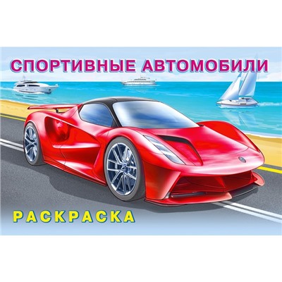 Раскраска «Спортивные автомобили»