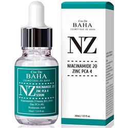 Сыворотка Cos De Baha NZ Niacinamide 20 Zinc PCA 4 Serum (30 мл)