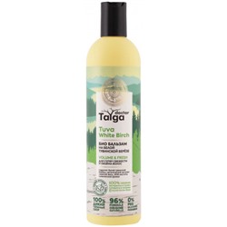 Бальзам-био освежающий для супер свежести и объема волос Doctor Taiga Tuva White Birch, 400 мл