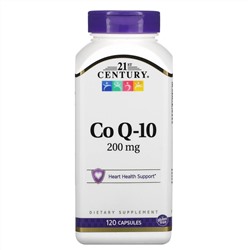 21st Century, Коэнзим Q10, 200 мг, 120 капсул