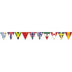 Гирлянда "Флаги стран Канада,Куба..." №2, 1х15х152 см, с бахромой