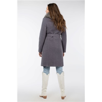 02-3000 Пальто женское утепленное (пояс)