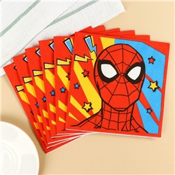 Набор бумажных салфеток Человек-паук, 33х33 см, 20 шт., 3-х слойные