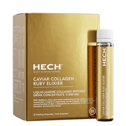 HECH CAVIAR COLLAGEN RUBY ELIXIR 12st, Концентрат в ампулах с пептидами коллагена 100% морского происхождения 12 шт.