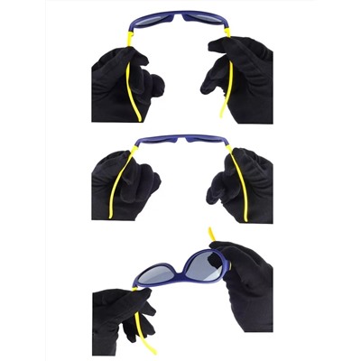Солнцезащитные очки детские Keluona T1769 C7 Темно-Синий Желтый