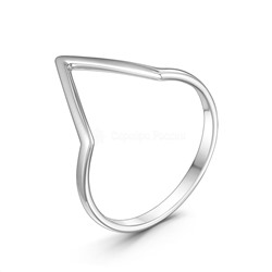 Кольцо из серебра родированное 10-1430р
