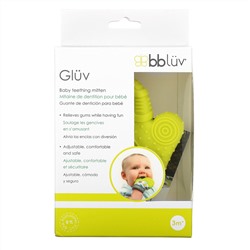 Bbluv, Gluv, рукавицы для прорезывания зубов, для детей от 3 месяцев, желтая, 1 шт.