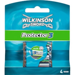 Wilkinson протектор  3 Лезвия для бритвы, 4 шт