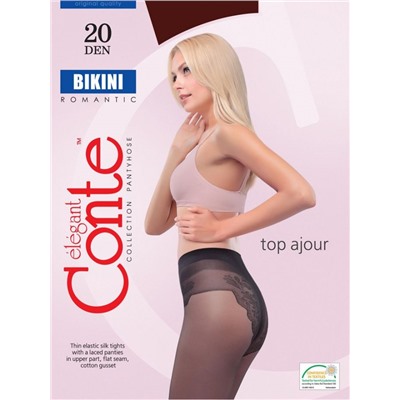 CON-Bikini 20 Колготки CONTE ажур трусики