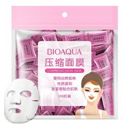 Прессованная тканевая маска для лица Bioaqua Compressed Facial Mask (100 шт)