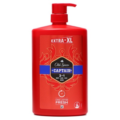 Гель для душа и шампунь 2 в 1 Old Spice Captain,1000 мл