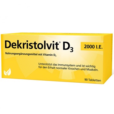 Dekristolvit (Декристолвит) D3 2000 I.E. 90 шт