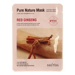 Маска тканевая Anskin Secriss Pure Nature Red Ginseng, 25 мл