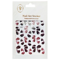 Nail Art Sticker, 2D стикер Z-D4311 (серебро)