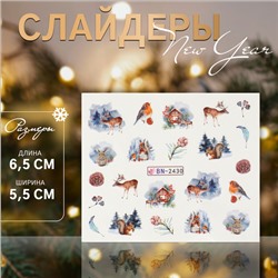 Слайдер - дизайн для ногтей «Holiday mood», разноцветный