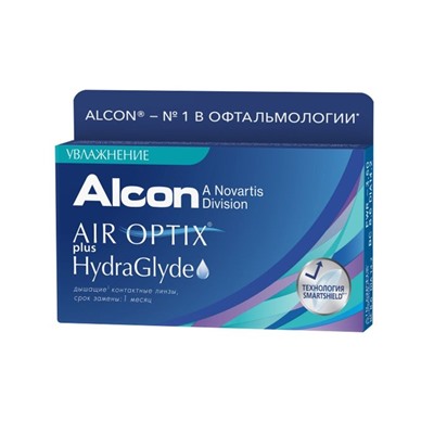 Контактные линзы - Air Optix Plus HydraGlyde, -11.5/8,6, в наборе 6шт