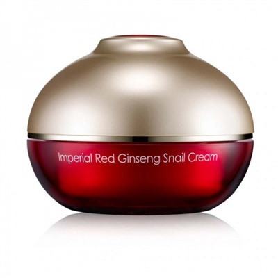 Крем с экстрактом слизи улитки и красного женьшеня Ottie Imperial Red Ginseng Snail Cream (120 мл)