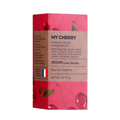 Туалетная вода женская Vegan Love Studio My Cherry (по мотивам Cherry In The Air), 100 мл