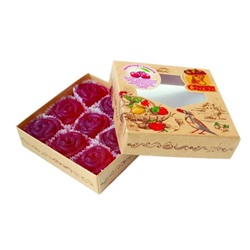 Мармелад желейный формовой Со свежей вишней в коробке 300 гр