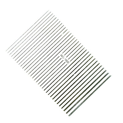 Гибкая (силиконовая) лента для дизайна ногтей, цвет: серебро