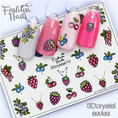 Fashion Nails, Слайдер-дизайн 3Dcrystal/12